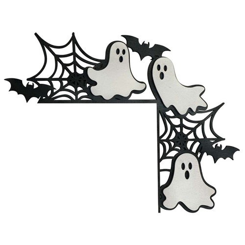 Clearance Fall Decor - Pumpkin & Ghost Door Corners - Picture 2 of 3