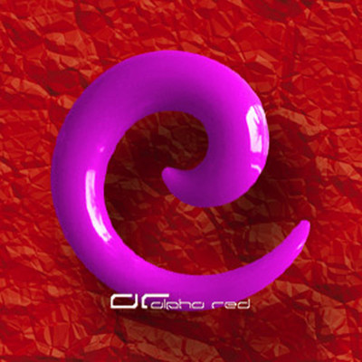 »»» leichte NEON SPIRALE EXPANDER OHR PIERCING 2,5-4mm lila 4802