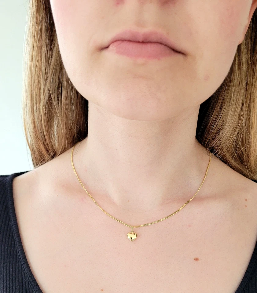 Anhänger Herz 585 Gold 14 Karat poliert Herzchen Damen Gelbgold Kinderanhänger - Bild 2 von 3