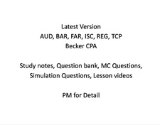 2025 version Becker CPA Textbook, Qbank, Vide...