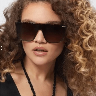 NEW ! Quay NIghtfall tortoise polarized Oversized Sunglasses