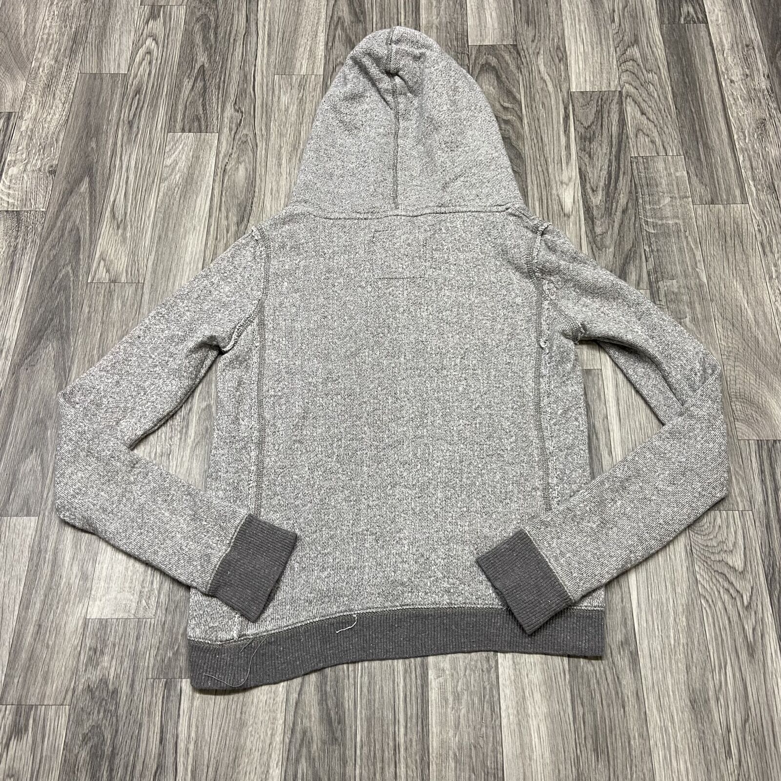 AMERICAN EAGLE Pullover Drawstring Tie Grey Sweat… - image 6