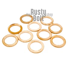 M14 14mm x 20mm x 1.5mm - Crush Washers Copper, Brakes Fuel Clutch Oil Turbo