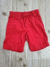 GAP Kids Boys Red Cargo Shorts Elastic Waist Casual Size Small Regular