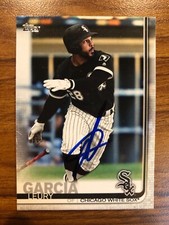 2019 Topps Chicago White Sox Leury Garcia Autographed Baseball Card #US133