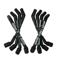 Moroso 73850 Ultra 40 Spark Plug Wire Set Sleeved GM LS 8in 135° Plug Boot Black