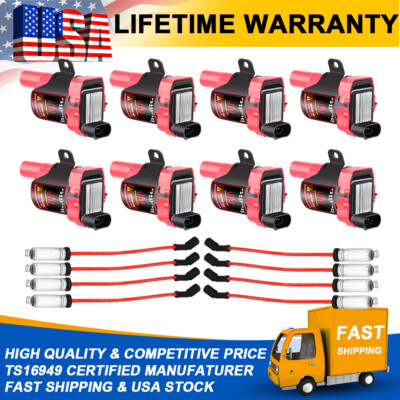 D585 Ignition Coil Spark Plug Pack For Chevy Silverado GMC LS1 LS3 4.8 5.3 6.0L