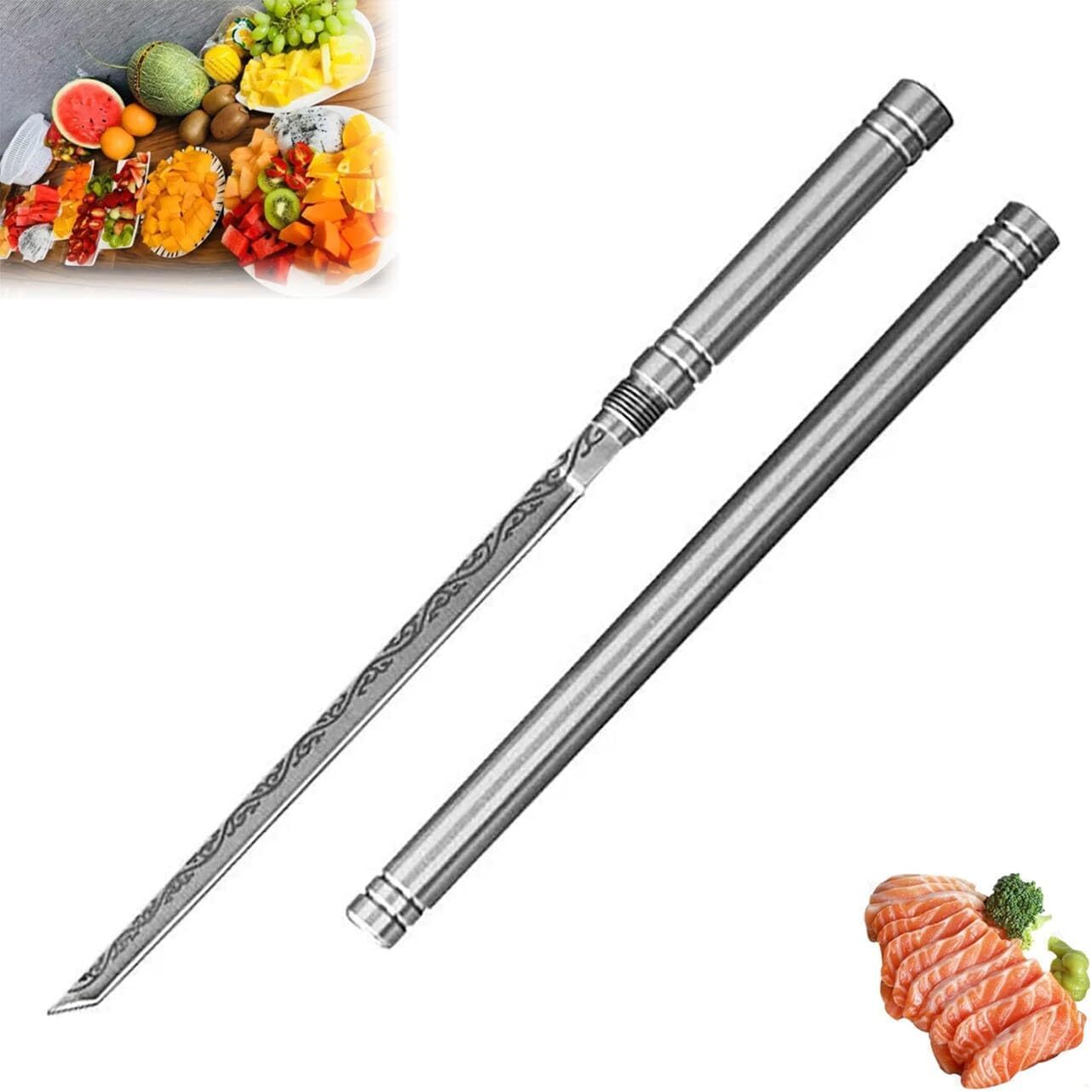Multipurpose Outdoor Portable Fruit-Knife with Sheath, Portable Kitchen Tools US