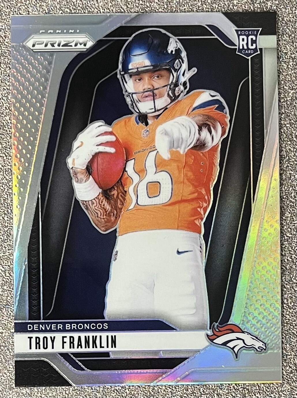 Troy Franklin RC ROOKIE SILVER VARIATION 2024 Panini Prizm Rookie Card #39