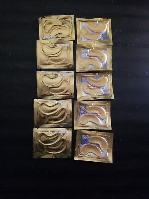 Adofect 24K Gold Collagen EYE MASK Crystal Power Anti Aging Wrinkles Under Eyes