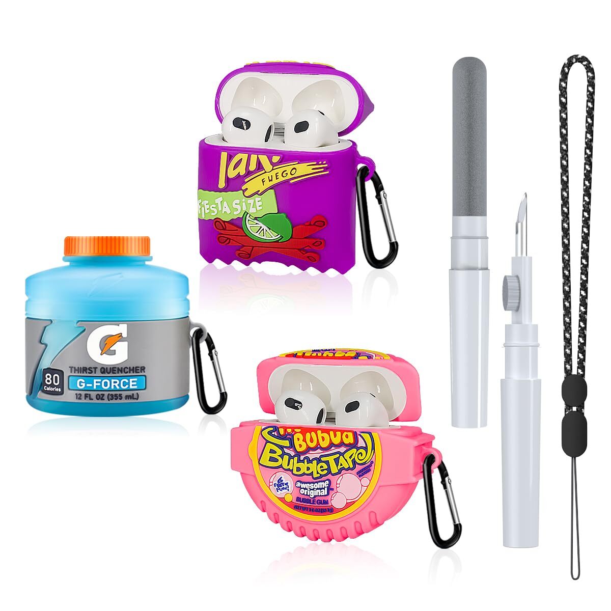 Airpods 4 Case 3D Snacks Sugar Drinks Creative Earphone Case for Airpods Pro-image