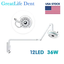 US 36W Shadowless Exam Lamp Wall Hanging 12LED Surgical Medical Light GreatLife