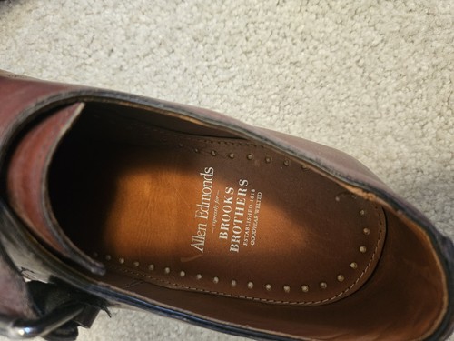 Allen Edmonds Brook's Brothers Monk Strap Brown Dress Shoes Men's 9.5D - Picture 4 of 6