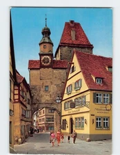 Postcard St. Marks Tower Rothenburg ob der Tauber Germany