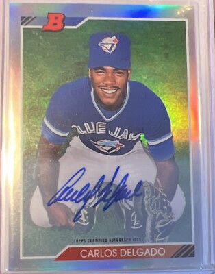 2016 Bowman Chrome #RTNW-CD Carlos Delgado /99 Refractor Auto