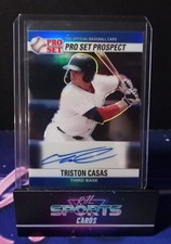2021 TRISTON CASAS LEAF PRO SET METAL '90 BASE AUTO BLUE RAINBOW #PSOTC1 #D 1/35