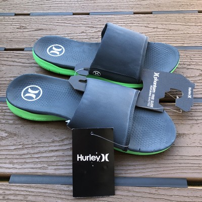 NEW Hurley Phantom Free 5.0 Men's Size 10 Slides Sandals Blue Green 888274791189 | eBay