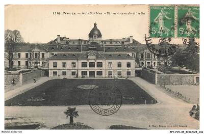 APYP15-1070-35 - RENNES - Asile St-Méen - Batiment centrale et Jardin