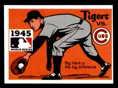 1971 Fleer World Series Baseball #43 1945 Tigers vs. Cubs NM *d2