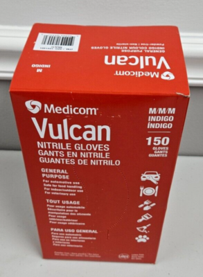 Medicom Vulcan Nitrile Glove Gant General Purpose MEDIUM 150