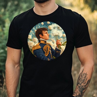 Mens Napoleon Dandelion Print Cotton T-Shirt Size XS to 5XL