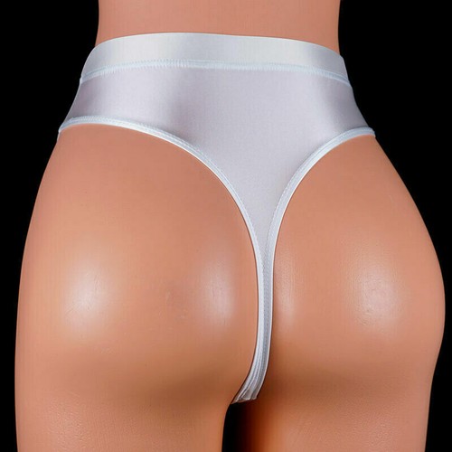 Women Silky Shiny Stretch G-string Lingerie Thong Panties Briefs Underwear M-XXL - Picture 11 of 30