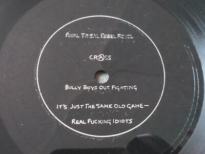 Crass Rival Tribal Rebel Revel Square Cut Flexi Disc Silver Text 2nd Edition