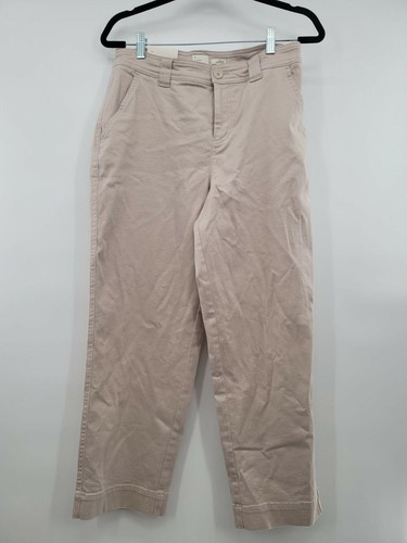 Womens 8 Straight Crop Pants Khaki | eBay