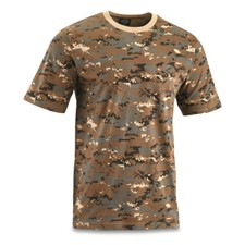 Digital Brown Multi-Camo 100 cotton T-Shirt Sizes M to 3XL Military NEW