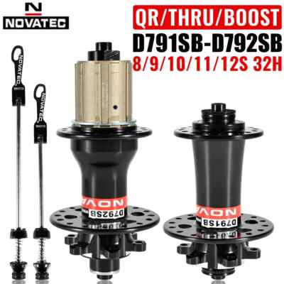 NOVATEC D791SB/D792SB MTB QR or Thru Axle Hub OOST 110x15/148x12mm