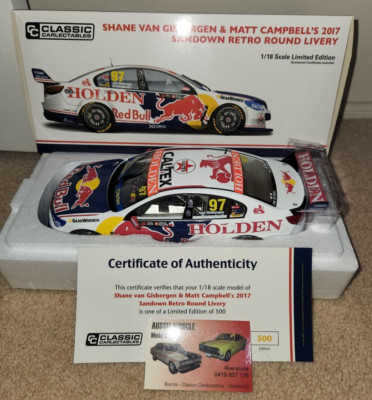 1:18 Classic Holden 888 VF Commodore #97 Shane Van Gisbergen 2017 Sandown Retro