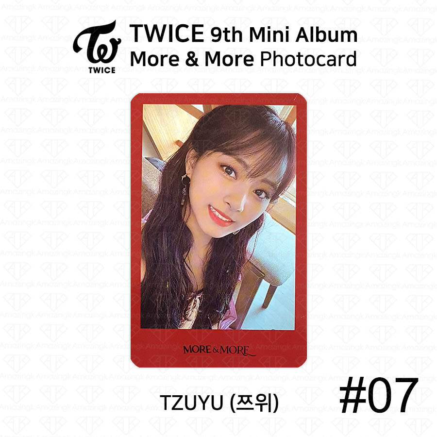 TWICE 9th Mini Album More And More Official Photocard Tzuyu K-POP