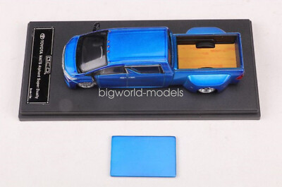 GCD 1/64 Scale NATS Toyota Alphard Super Dually Blue Diecast Toy