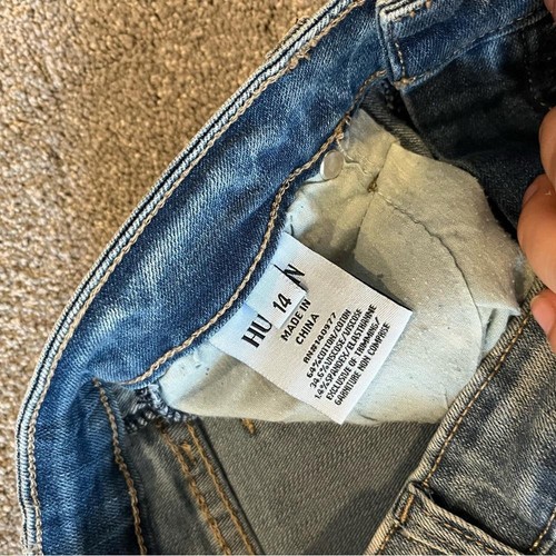 Hudson Light Wash Stretch Blue Denim Jeans Size 14 - Picture 5 of 9