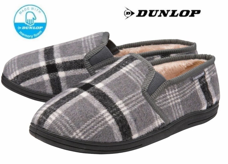 Dunlop Mens Slippers Orthopaedic Comfy Memory Foam New Shoes UK Sizes 7-12