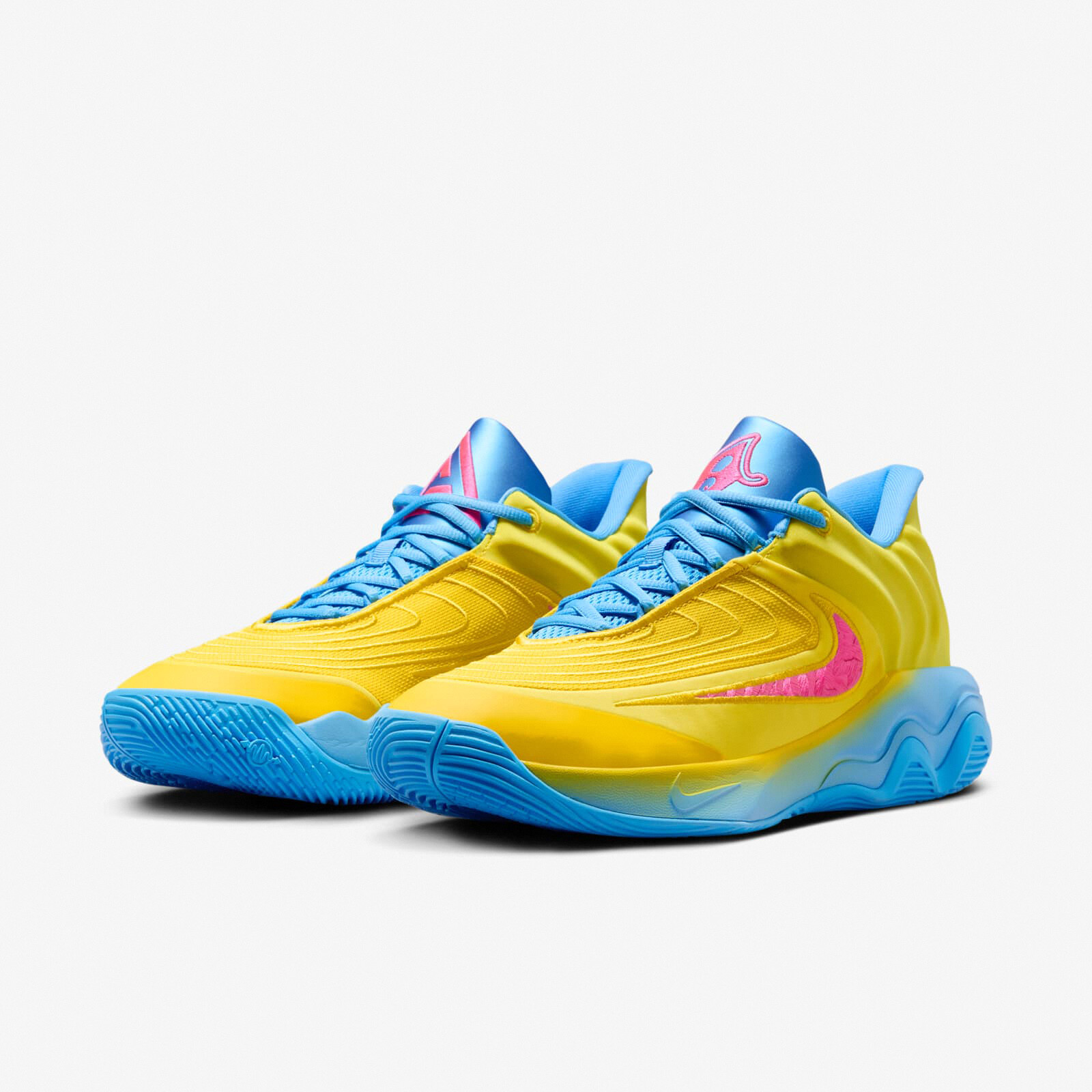 Мужские баскетбольные кроссовки Nike Giannis Immortality 4 EP Yellow Blue Pink FQ3681-700