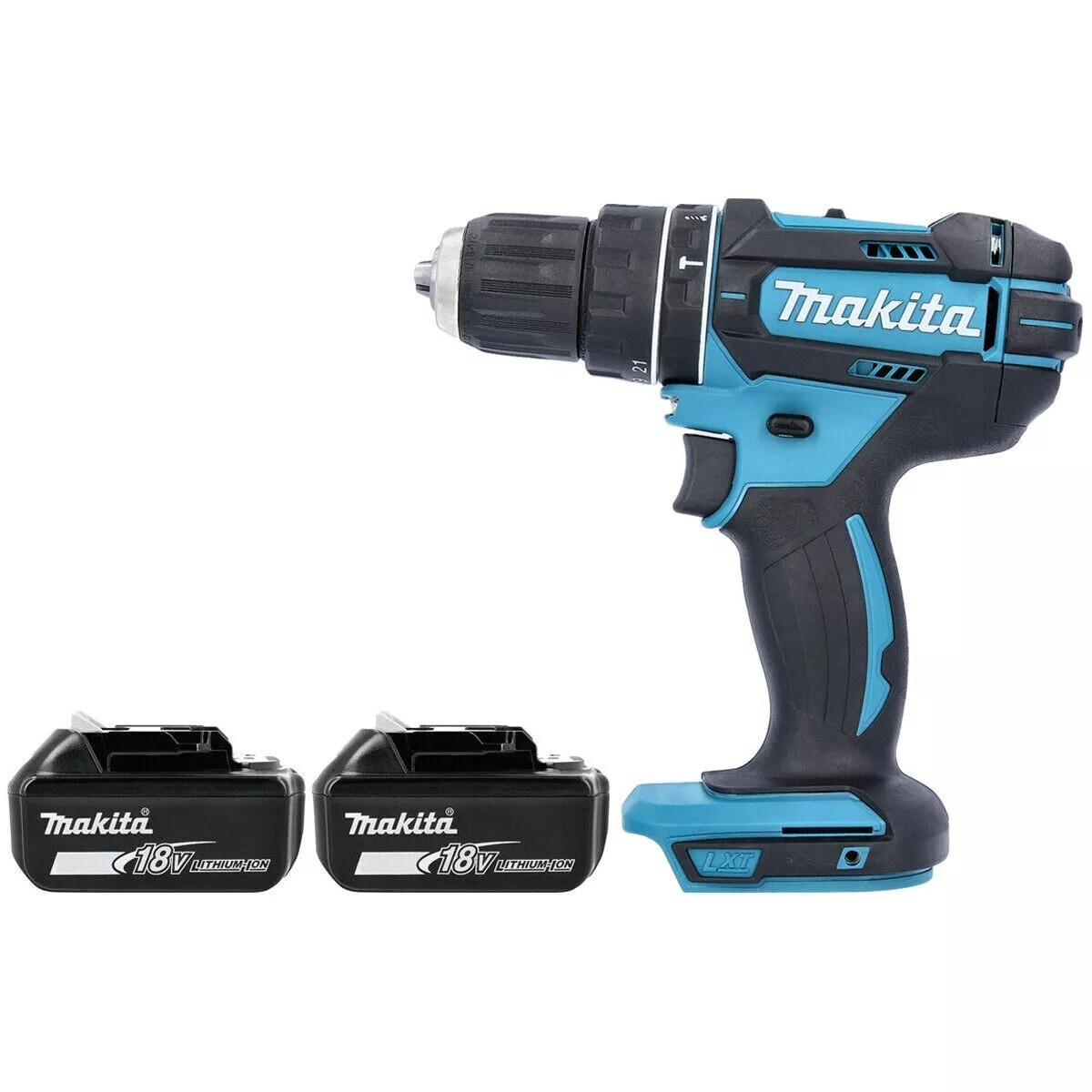 Makita DHP482Z LXT 18V Combi Drill Body With 2 x 5.0Ah Batteries