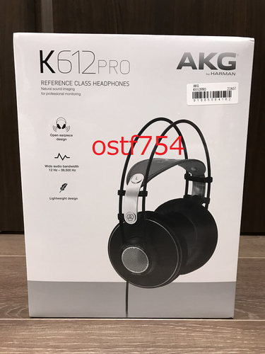 AKG K612 PRO Reference Studio Headphones Black Open-Back Over-Ear Soft  Leather | eBay