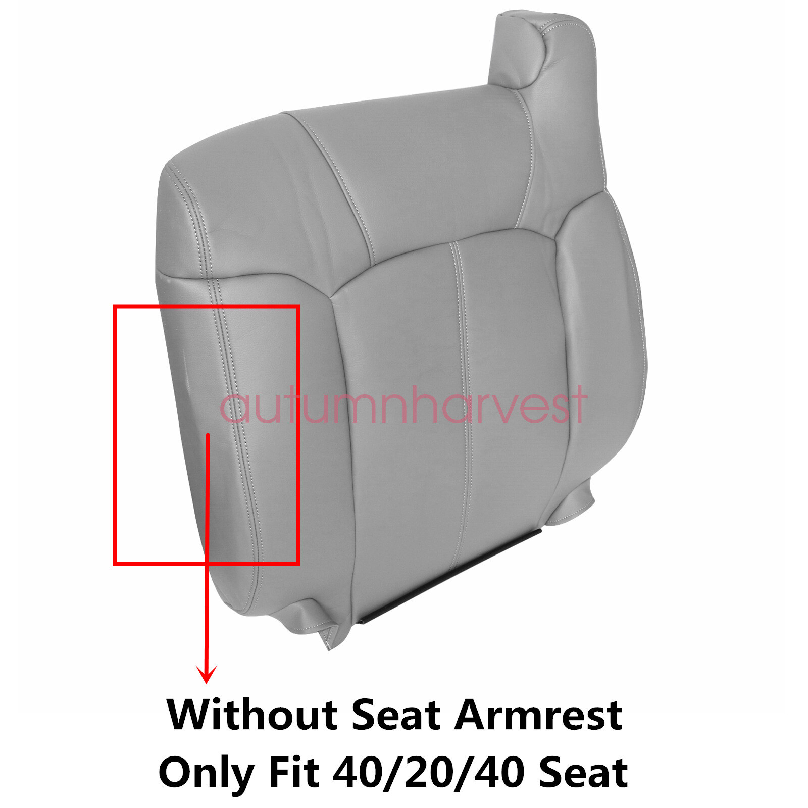 For 9902 GMC Sierra Driver & Passenger Bench Seat Leather Seat Cover