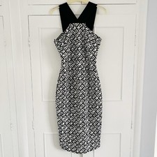River Island Glamathon Bodycon Dress Size UK 10 Womens Black Print New With Tags