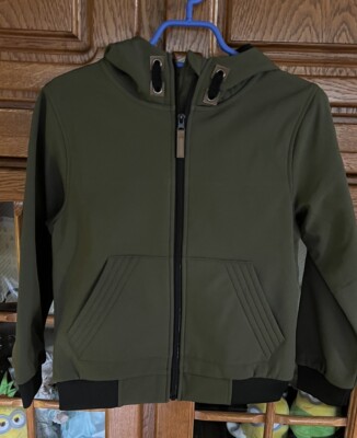 Yigga Jungen Softshelljacke mit Kapuze Grün Gr.140