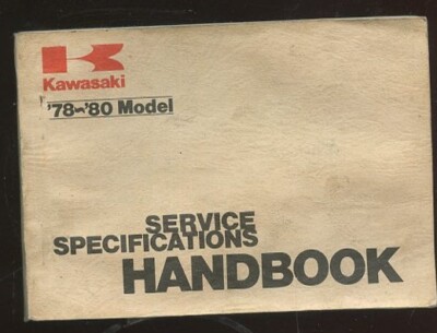 2 VINTAGE Kawasaki '77-'79 79-80 Service Specifications Handbooks