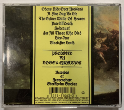 Bathory – Blood Fire Death CD 1994 Kraze – MCD 1063 [Canada