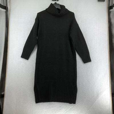 New Look Womens Petite Knit Roll Neck Long Sleeve Midi Black Sweater Dress Sz S | eBay New Look Womens Petite Knit Roll Neck Long Sleeve Midi Black Sweater Dress Sz S | eBay