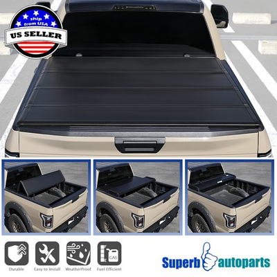 #ad Fits 2016 2021 Titan 5.5#x27; Short Bed Hard Quad Flod Tonneau Cover $474.98