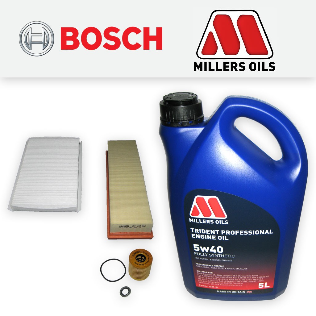 SERVICE KIT for PEUGEOT 307 1.4 16V PETROL OIL AIR CABIN FILTER +OIL (2003-2008)