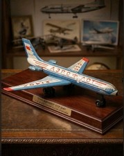 Vintage USSR Tin Toy Airplane TU-104 Aeroflot-21407 Soviet Metal Plane 1960s