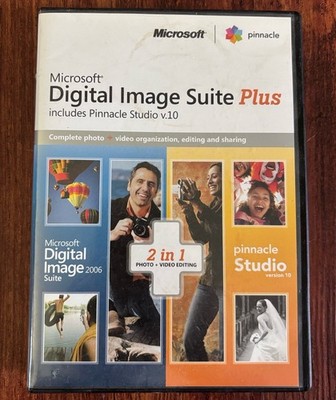 Microsoft Digital Image Suite Plus 2006 + Pinnacle Studio v.10 (PC)-EUC w/Key