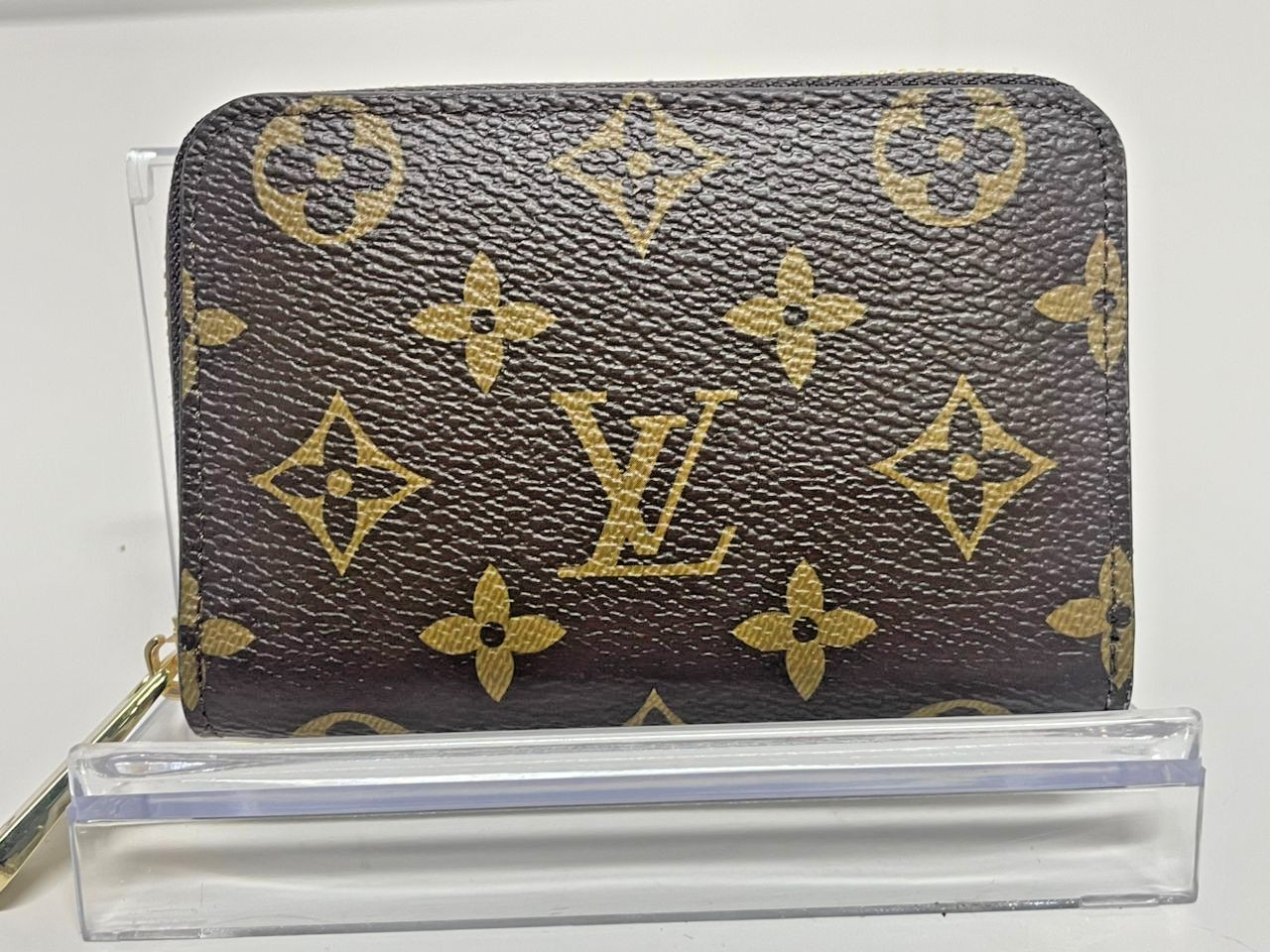 Louis Vuitton Monogram Small Zippy Wallet Round Coin Purse MnT W/Box