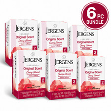 Pack of 6 Jergens Original Scent Cherry Almond Mild Soap 6 oz 2Bars/Each